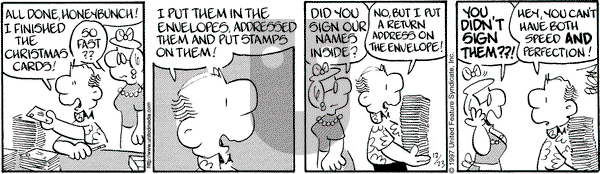 Drabble on Wednesday December 24, 1997 Comic Strip
