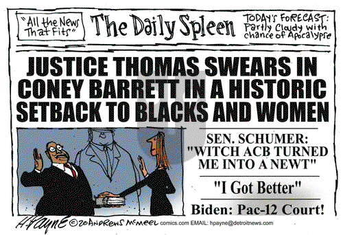 Henry Payne on Tuesday October 27, 2020 Comic Strip