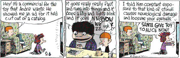 Cul de Sac on Wednesday December 7, 2011 Comic Strip