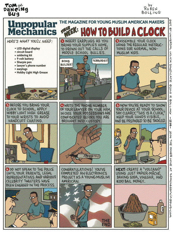 Tom the Dancing Bug on Friday September 25, 2015 Comic Strip