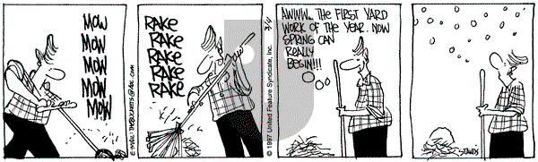 The Buckets on Tuesday March 4, 1997 Comic Strip