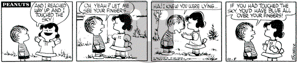 Peanuts on Monday October 8, 1956 Comic Strip
