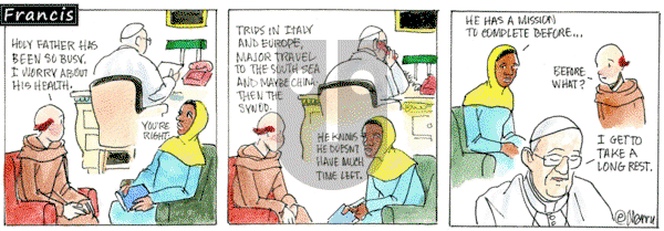 Francis on Monday August 26, 2024 Comic Strip