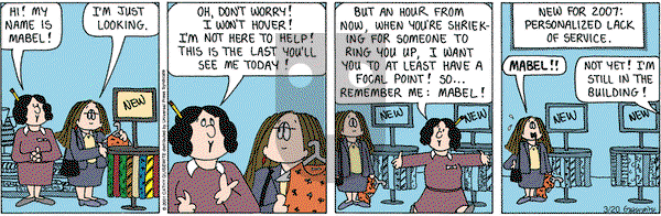 Cathy Classics on Tuesday March 20, 2007 Comic Strip