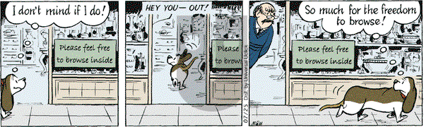 Fred Basset on Monday July 25, 2011 Comic Strip