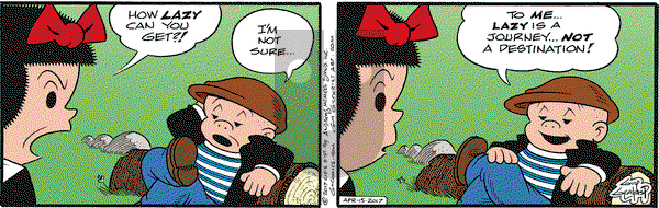Nancy on Saturday April 15, 2017 Comic Strip