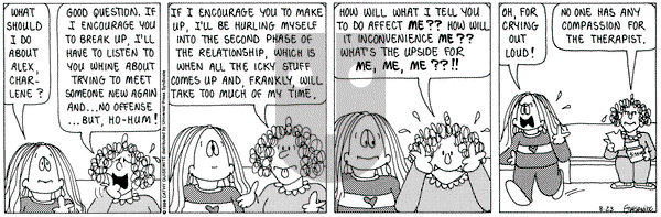Cathy Classics on Tuesday August 23, 1994 Comic Strip