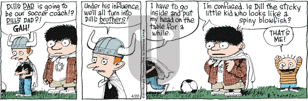 Cul de Sac on Wednesday April 20, 2016 Comic Strip