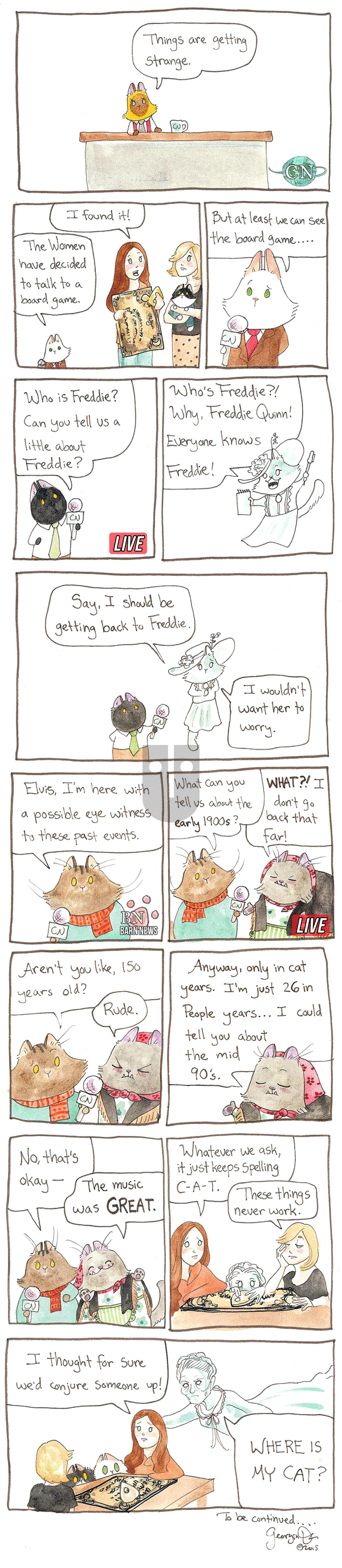 Breaking Cat News on Monday January 23, 2017 Comic Strip
