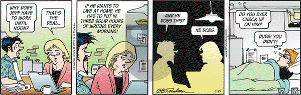 Doonesbury on Tuesday August 27, 2013 Comic Strip