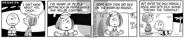 Peanuts on Wednesday June 2, 1971 Comic Strip