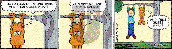 Garfield on Thursday December 1, 2016 Comic Strip