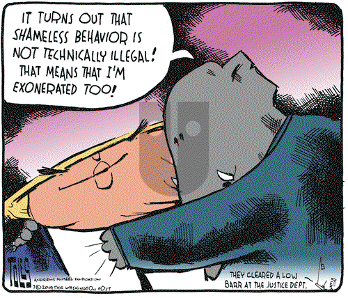 Tom Toles on Tuesday March 26, 2019 Comic Strip