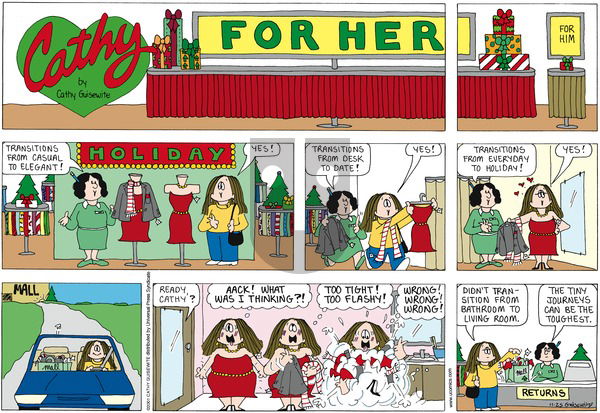 Cathy Classics on Tuesday December 25, 2001 Comic Strip