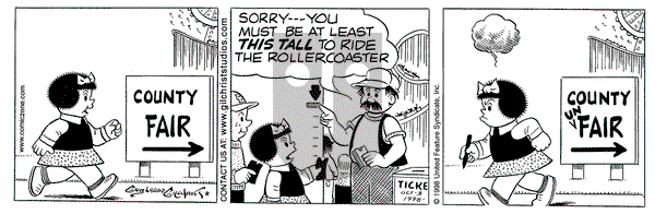 Nancy on Saturday October 3, 1998 Comic Strip