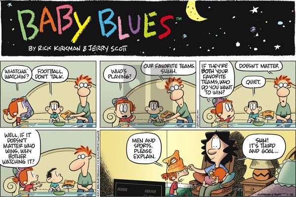 Baby Blues on Sunday November 26, 2017 Comic Strip