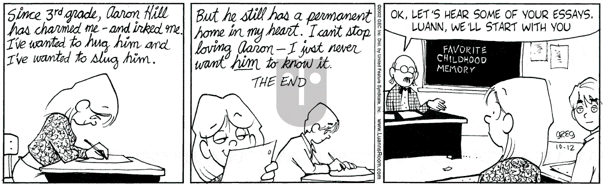 Luann - Saturday October 12, 2002 Comic Strip