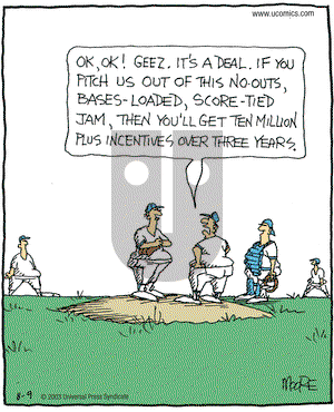 In the Bleachers on Saturday August 9, 2003 Comic Strip