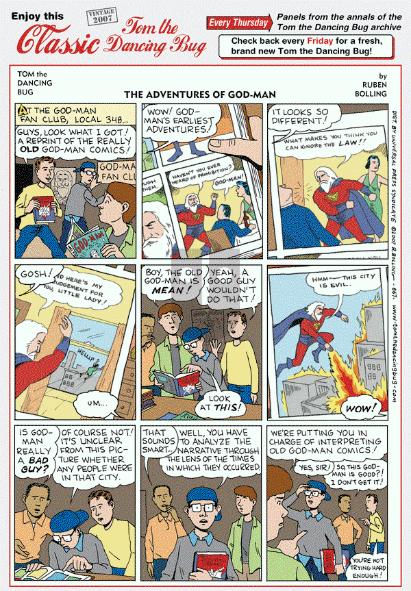Tom the Dancing Bug on Thursday December 22, 2016 Comic Strip