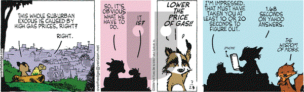Over the Hedge on Wednesday July 23, 2008 Comic Strip