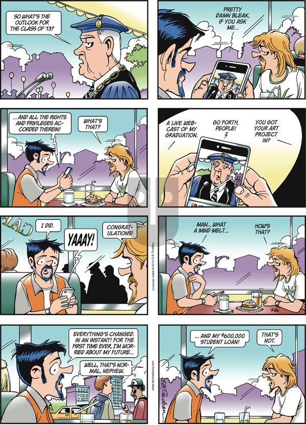 Doonesbury on Sunday May 26, 2013 Comic Strip