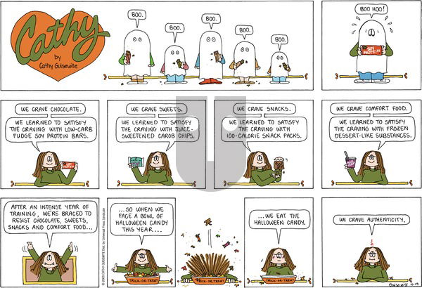Cathy Classics on Sunday October 19, 2008 Comic Strip