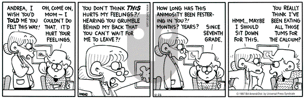 FoxTrot on Monday December 22, 1997 Comic Strip