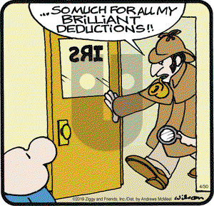 Ziggy on Tuesday April 30, 2019 Comic Strip
