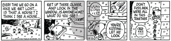 Peanuts on Thursday December 20, 1979 Comic Strip