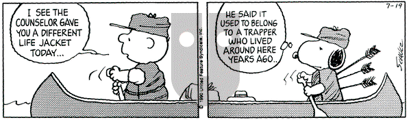 Peanuts on Thursday July 19, 1990 Comic Strip