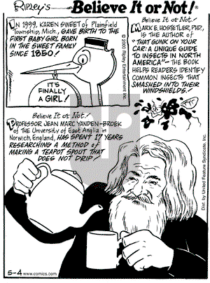 Ripley's Believe It or Not on Tuesday December 26, 2000 Comic Strip