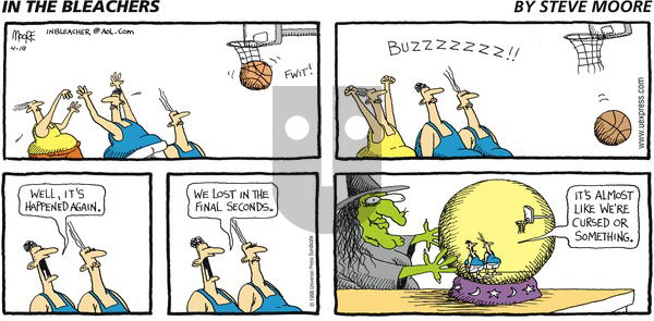 In the Bleachers on Sunday April 19, 1998 Comic Strip