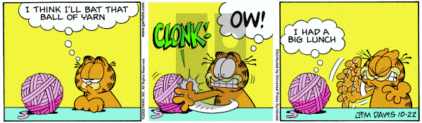 Garfield on Saturday October 22, 2005 Comic Strip