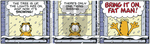 Garfield - Monday December 23, 2002 Comic Strip