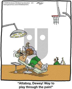 In the Bleachers on Thursday April 2, 2020 Comic Strip