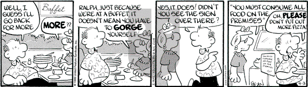 Drabble on Friday September 3, 1999 Comic Strip