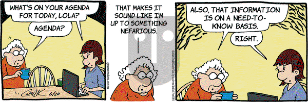Lola on Friday June 20, 2025 Comic Strip