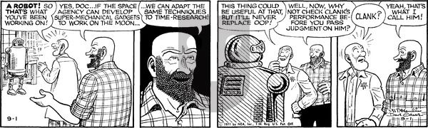Alley Oop on Wednesday September 1, 1971 Comic Strip