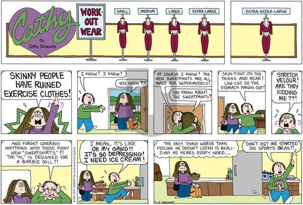 Cathy Classics on Sunday November 13, 2005 Comic Strip