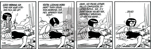 Doonesbury on Wednesday January 22, 1986 Comic Strip