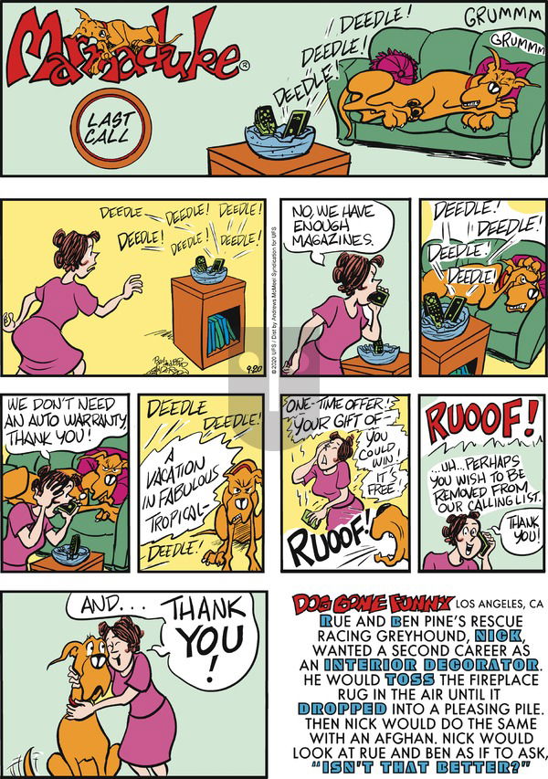 Marmaduke on Sunday September 20, 2020 Comic Strip