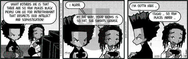 The Boondocks on Wednesday September 26, 2012 Comic Strip