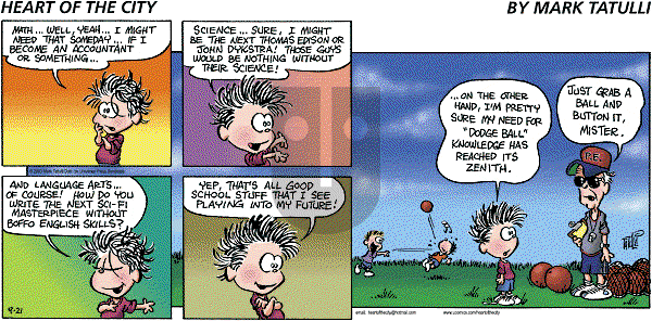 Heart of the City - Sunday September 21, 2003 Comic Strip