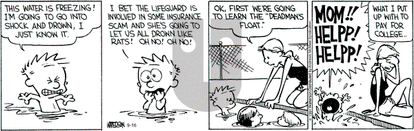Calvin and Hobbes - Thursday September 16, 2021 Comic Strip