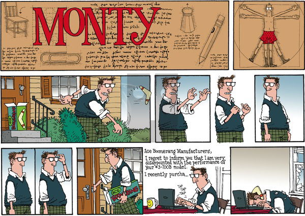 Monty on Sunday April 5, 2015 Comic Strip