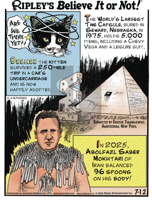 Ripley's Believe It or Not on 2025-07-12 Comic Strip