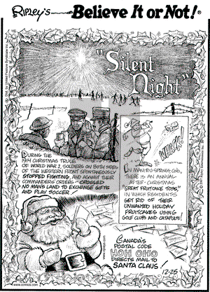 Ripley's Believe It or Not on Tuesday December 25, 2007 Comic Strip