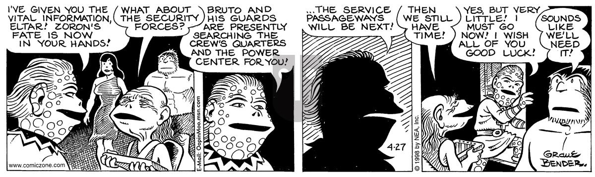 Alley Oop - Monday April 27, 1998 Comic Strip