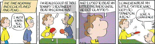 Drabble on Monday September 12, 2016 Comic Strip