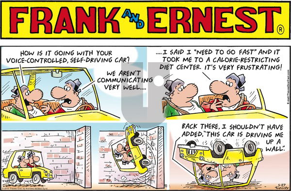 Frank and Ernest - Sunday May 27, 2018 Comic Strip